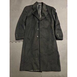 Burt Pulitzer Mens Overcoat Size 44R 70% Wool 20% Polyamide 10% Cashmere
